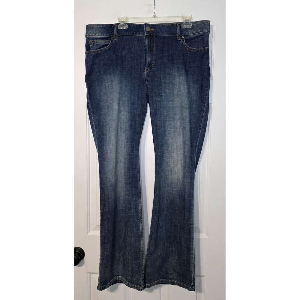 Wrangler Boot Cut Jeans‎ Womens 17x34 Dark Wash Denim Mid Rise
